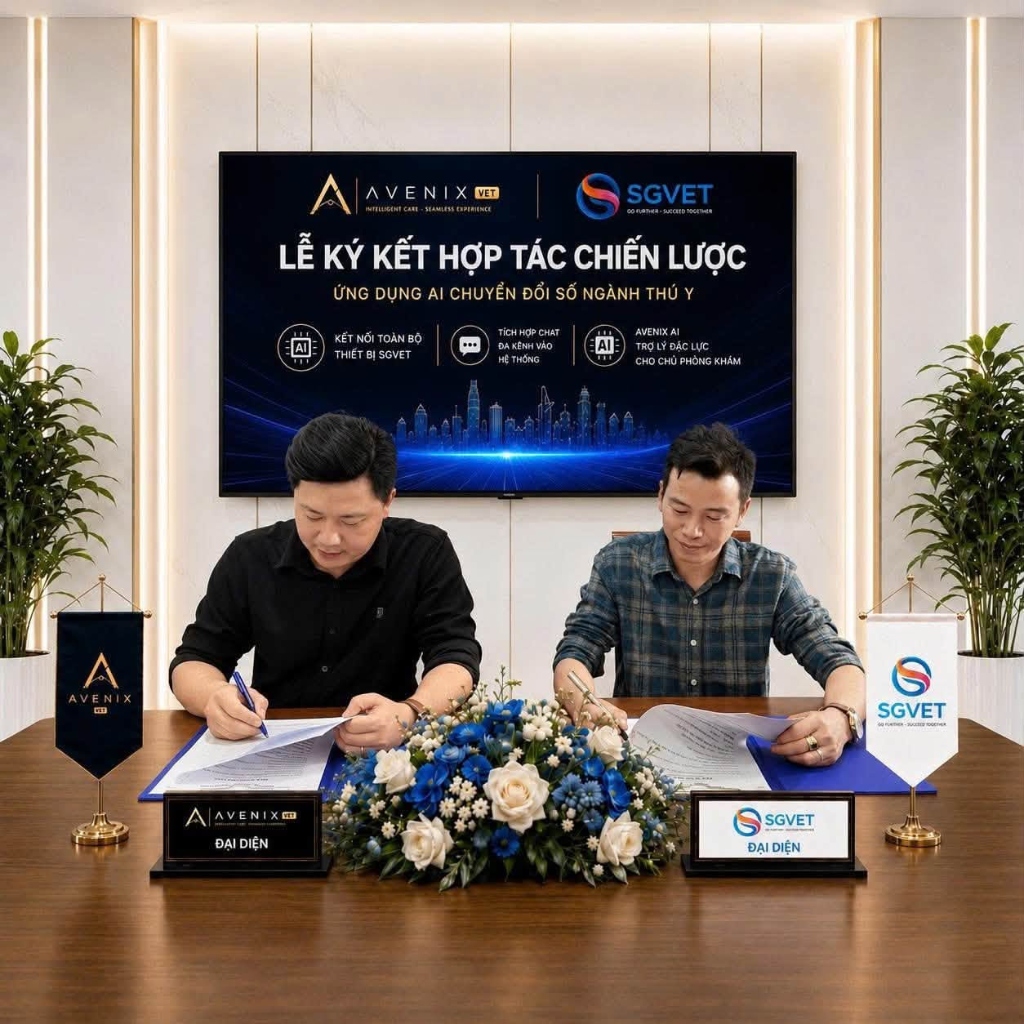 Ký kết văn bản hợp tác AVENIX và SGVET