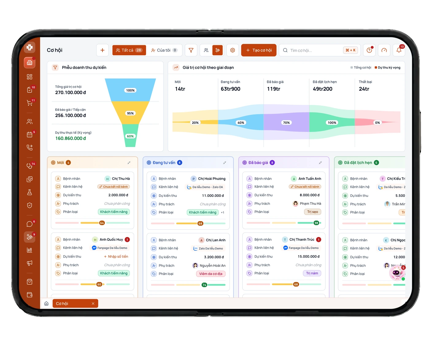Giao diện AVENIX Mobile OS